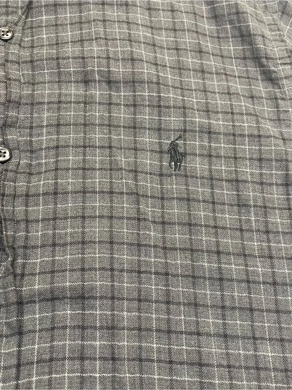Polo by Ralph Lauren Men's Slate Gray Plaid Button-Down Shirt